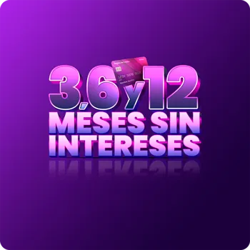 Letras promocionando meses sin intereses.